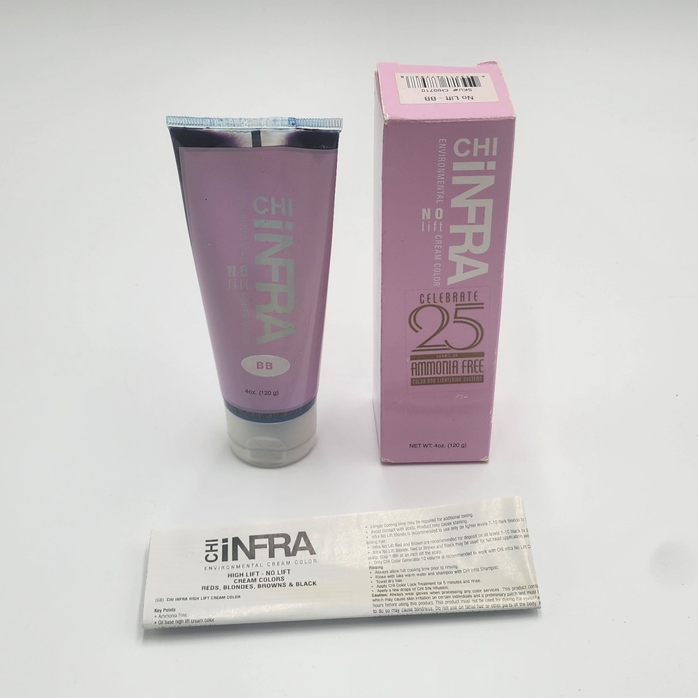 CHI Infra Environmental No Lift‎ Cream Color BB 4 oz Beige Blonde New Sleek Luxe